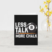 Carte Moins Parlez Plus Chalk Snooker Pool Billard Joueu (Fleur jaune)