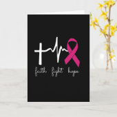 Carte Mois conscient du cancer du sein - Drôle Cardiaque (Fleur jaune)