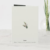 Carte Mois d'août Né en fleurs de prose (Dos)
