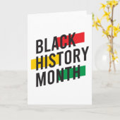 Carte Mois de l'histoire des Noirs (Fleur jaune)