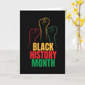 Carte Mois de l'histoire des Noirs (Fleur jaune)