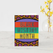 Carte Mois de l'histoire des Noirs (Fleur jaune)