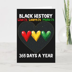 Carte Mois de l'histoire des Noirs 2025 Vivez-la Apprene