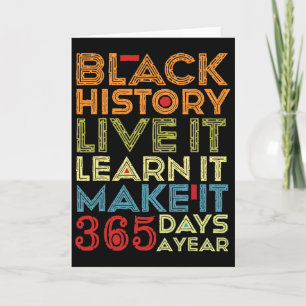 Carte Mois de l'histoire des Noirs 2025 Vivez-le Apprene
