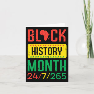 Carte Mois de l'histoire des Noirs 24 7 265 Fierté afric