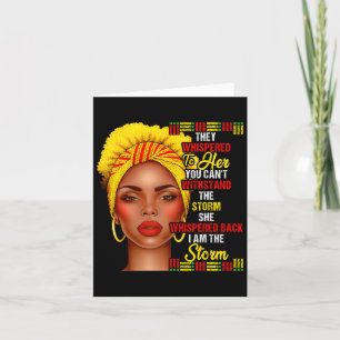 Carte Mois de l'histoire des Noirs Afro Femmes Noires Fi
