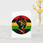 Carte Mois de l'histoire des Noirs célébrant la montée e (Fleur jaune)