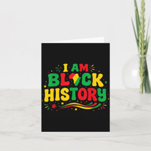 Carte Mois de l'histoire des Noirs fierté afro-américain