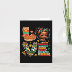 Carte Mois de l'histoire des Noirs Filles jeunes Africai