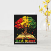 Carte Mois de l'histoire des Noirs honorer le passé insp (Fleur jaune)