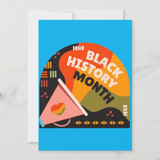 Carte Mois de l'histoire des Noirs - Invitation av (Devant)