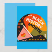 Carte Mois de l'histoire des Noirs - Invitation av (Devant / Derrière)