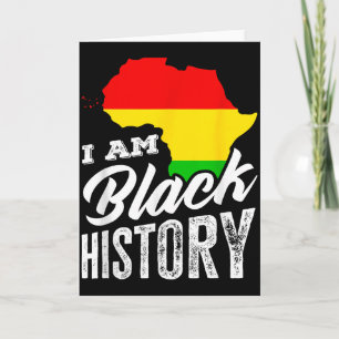 Carte Mois de l'histoire des Noirs Je suis l'histoire de
