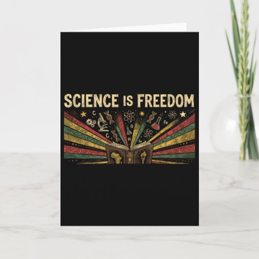 Carte Mois de l'histoire des Noirs La science est la lib (Devant)