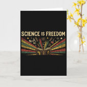 Carte Mois de l'histoire des Noirs La science est la lib (Fleur jaune)