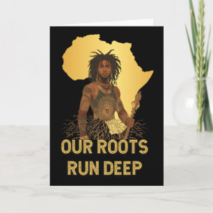 Carte Mois de l'histoire des Noirs Les racines africaine