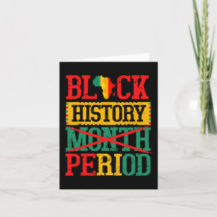 Carte Mois de l'histoire des Noirs Période Mélanine Fier