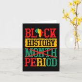 Carte Mois de l'histoire des Noirs Période Mélanine Fier (Fleur jaune)
