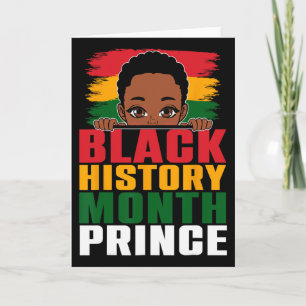 Carte Mois de l'histoire des Noirs Prince Little Melanin