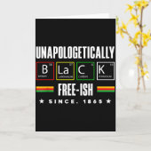 Carte Mois de l'histoire des Noirs Tableau périodique ch (Fleur jaune)