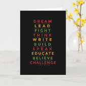 Carte Mois de l'histoire noire (Fleur jaune)