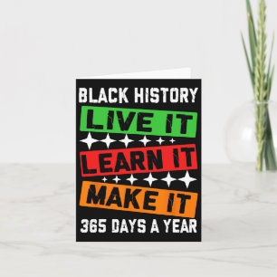 Carte Mois de l'Histoire Noire 2025 Live It Apprenez It