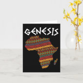Carte Mois de l'histoire noire Genèse Fier Afrique Afriq (Fleur jaune)