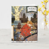 Carte : Mois de mars - Mars (Fleur jaune)