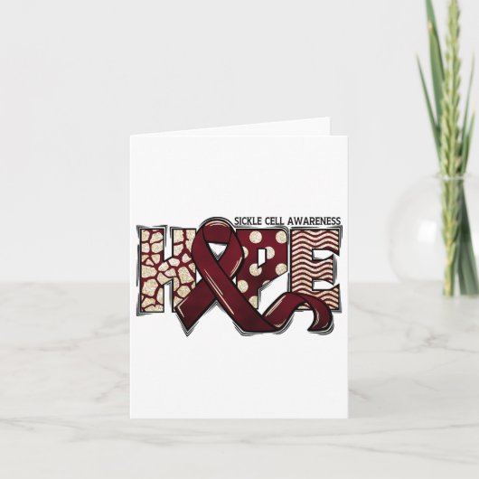 Carte Mois de sensibilisation à la drépanocytose Mois de (Devant)