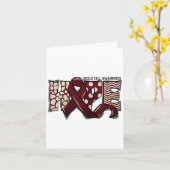 Carte Mois de sensibilisation à la drépanocytose Mois de (Fleur jaune)