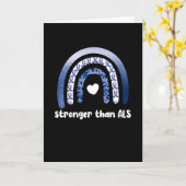 Carte Mois de sensibilisation à la SLA Sclérose latérale (Fleur jaune)