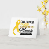 Carte Mois de sensibilisation au cancer chez l'enfant Ru (Fleur jaune)
