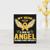 Carte Mois de sensibilisation au cancer de l'enfance Mon (Fleur jaune)