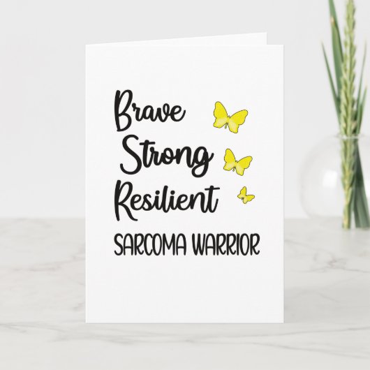 Carte Mois de sensibilisation au cancer du sarcome Sarco (Devant)