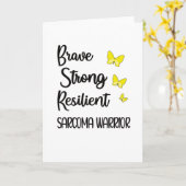 Carte Mois de sensibilisation au cancer du sarcome Sarco (Fleur jaune)