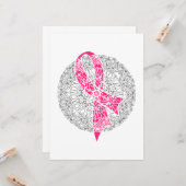 Carte Mois de sensibilisation au cancer du sein Oncologi (Devant/Arrière en situation)