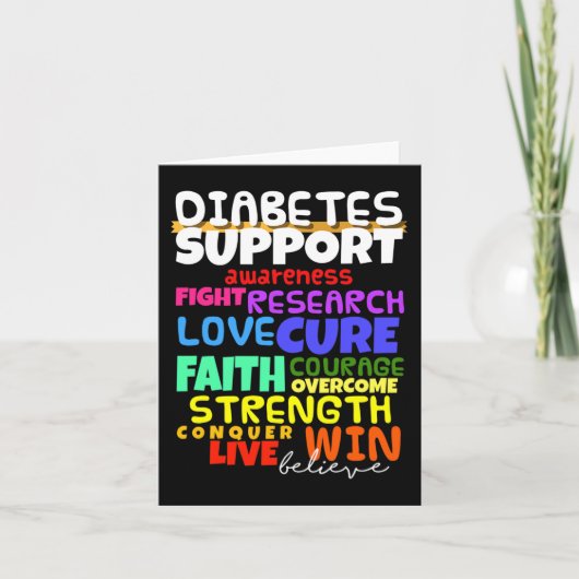 Carte Mois de sensibilisation au diabète Marche (Devant)