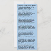 Carte Mois de sensibilisation au mutisme sélectif (Dos)