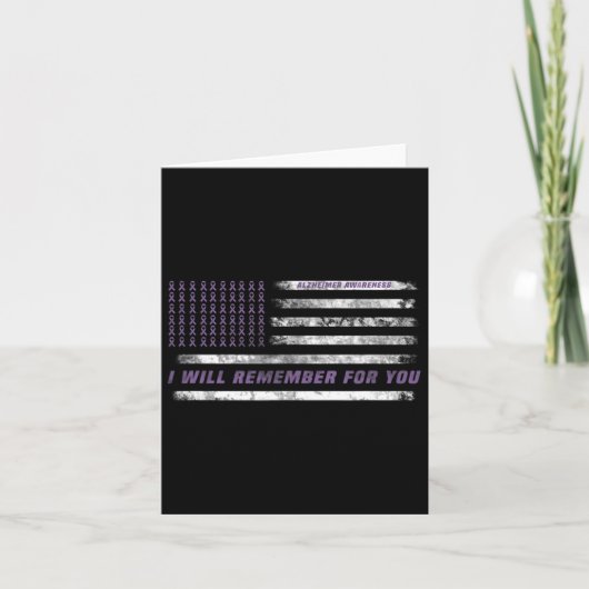 Carte Mois de sensibilisation I Fin Ruban Violet Eléphan (Devant)
