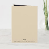 Carte Mois de septembre Né en Prose Flower Card (Dos)