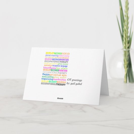 Carte Mois d'ergothérapie (Dos)