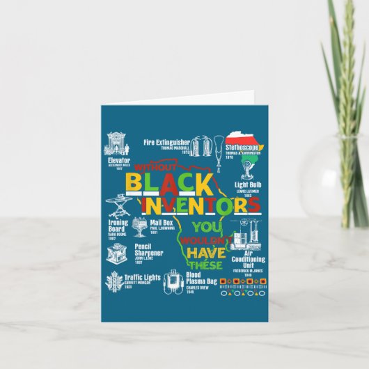 Carte mois d'histoire des Noirs femmes hommes afro-améri (Devant)