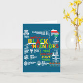 Carte mois d'histoire des Noirs femmes hommes afro-améri (Fleur jaune)
