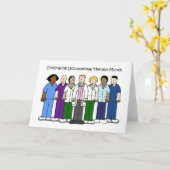 Carte Mois national de l'ergothérapie. (Fleur jaune)