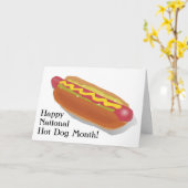 Carte Mois national des chiens chauds (Fleur jaune)