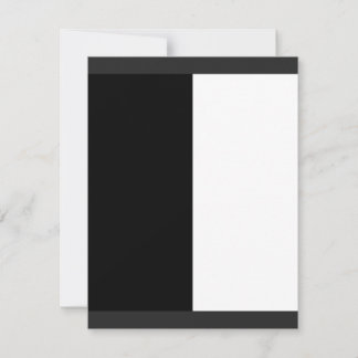 Carte moitié blanc noir moitié noir moitié noir blanc