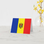 Carte Moldavie Drapeau (Fleur jaune)