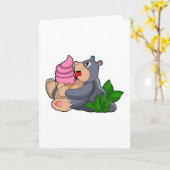 Carte Mole avec glace de gaufre (Fleur jaune)