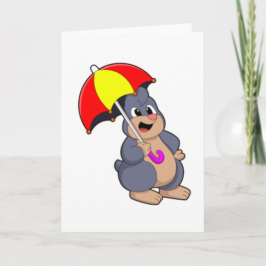 Carte Mole avec parapluie (Devant)