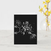 Carte Molécule de dopamine grimpeur humour de bloc scien (Fleur jaune)